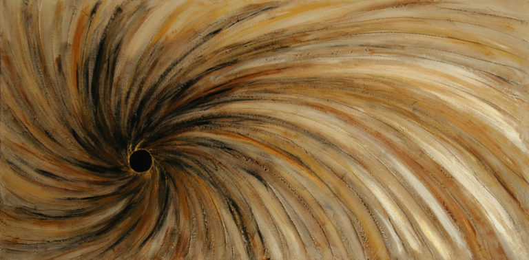 Gold Vortex abstract art
