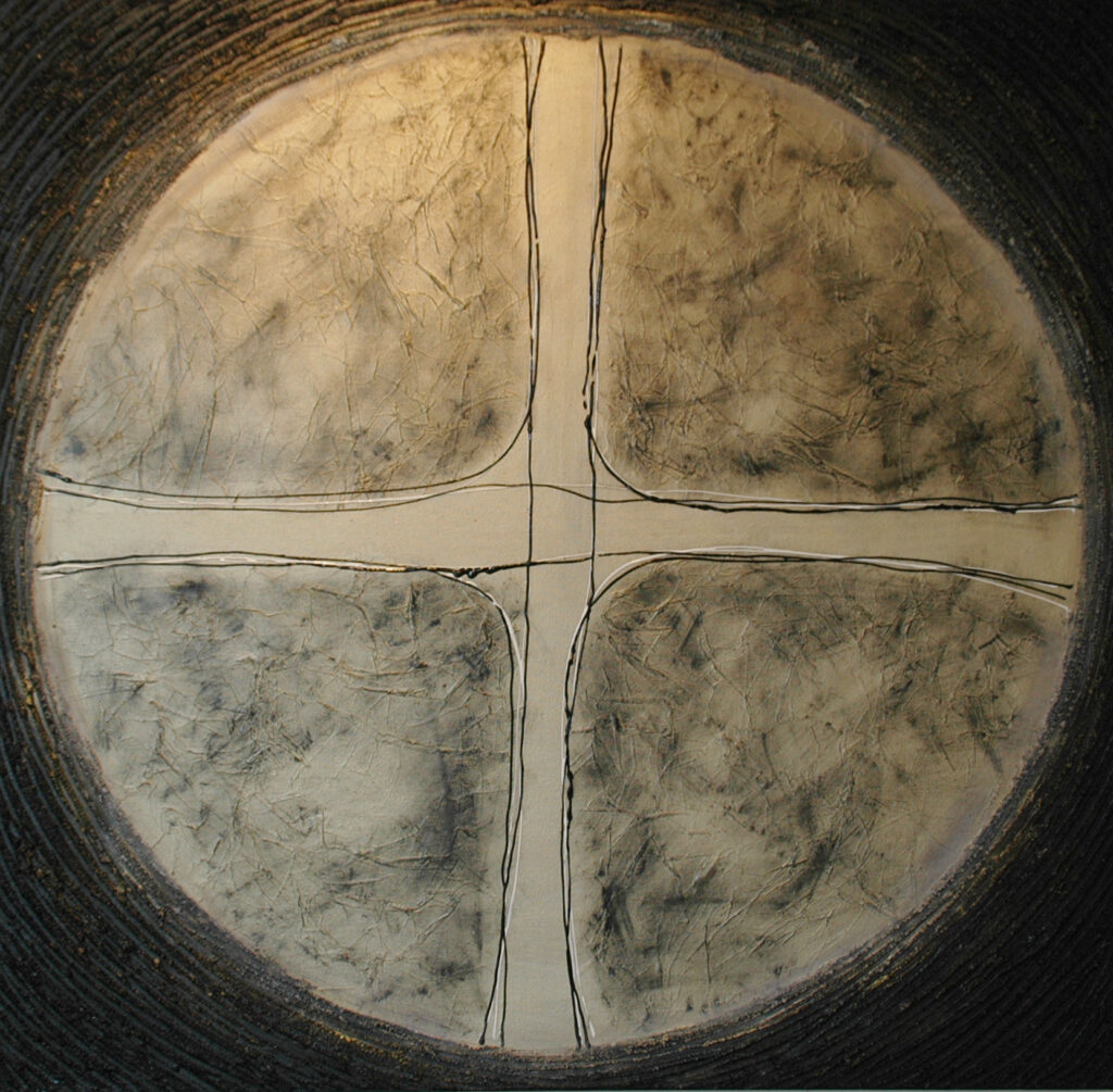 Large abstract artwork by Judy Wood