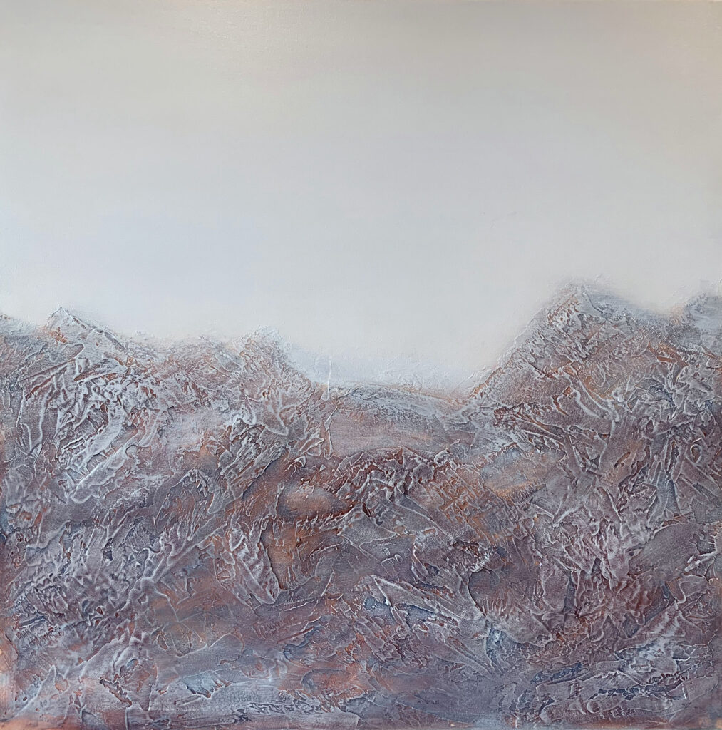 Abstract landscape artwork by judy wood